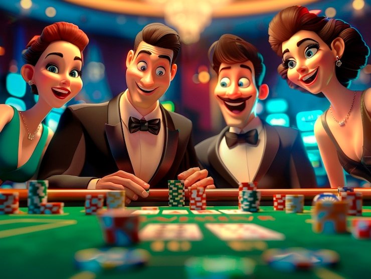 Dealer live blackjack di studio nex4d dengan kamera multi-sudut